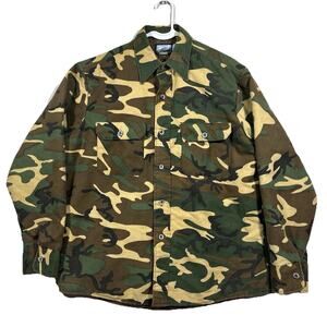 Vintage Fieldmaster Camo Jacket Made USA Quilted Lined Mens L